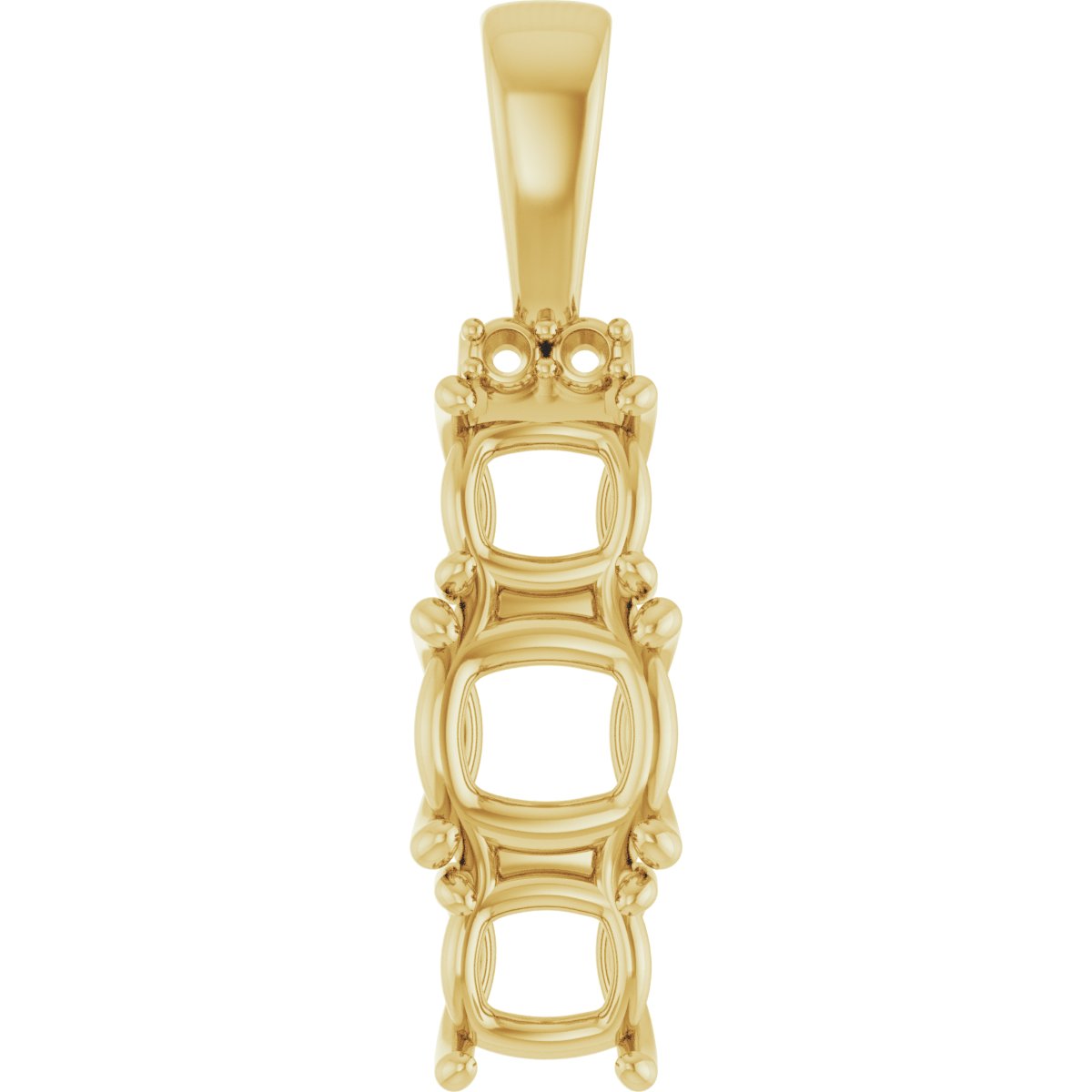 Accented Three-Stone Pendant