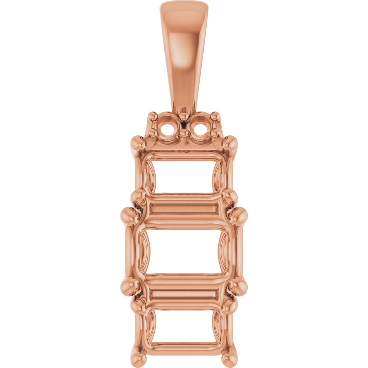 Accented Three-Stone Pendant