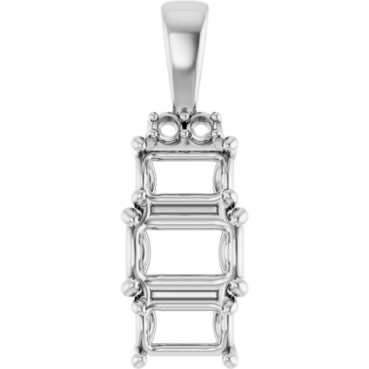 Accented Three-Stone Pendant