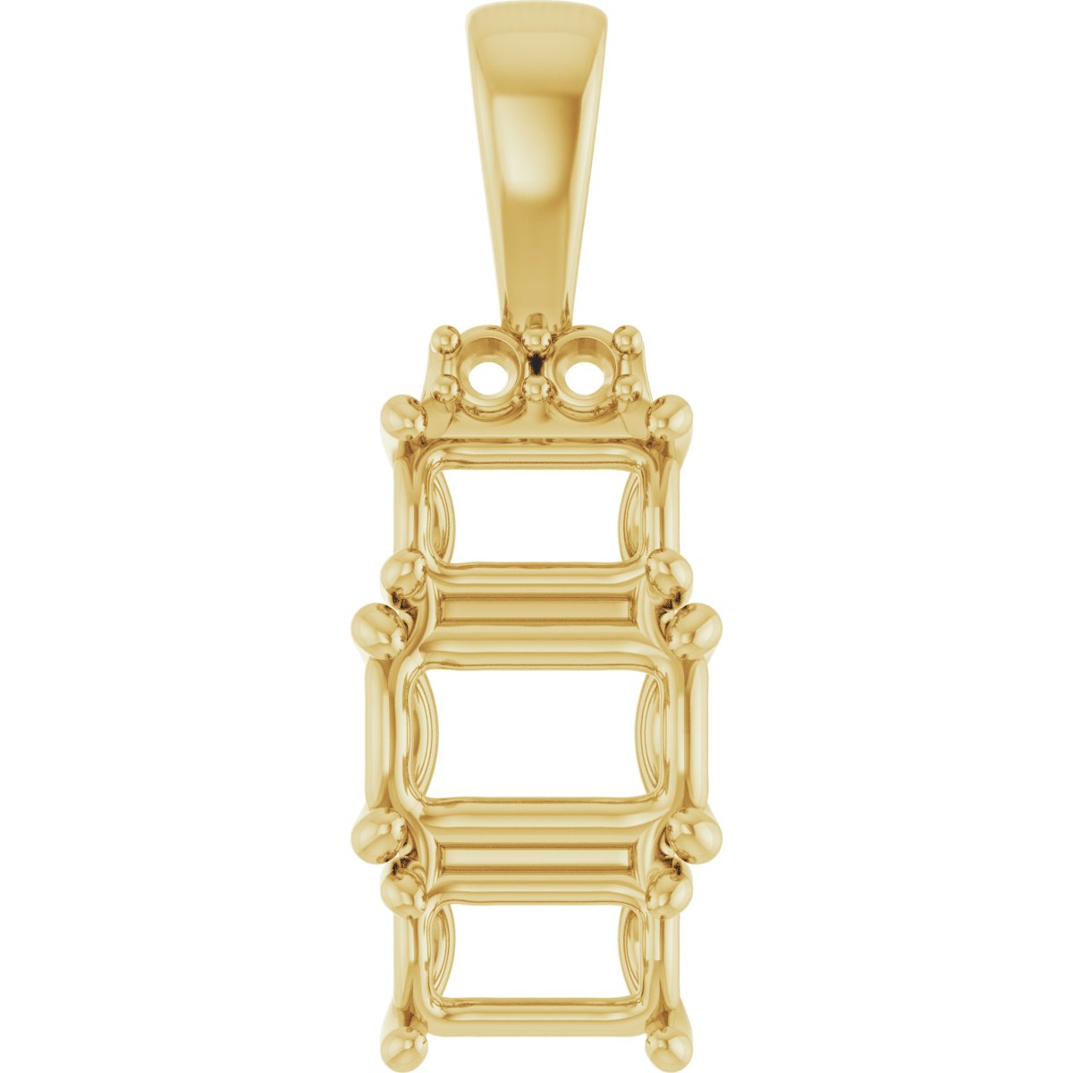 Accented Three-Stone Pendant