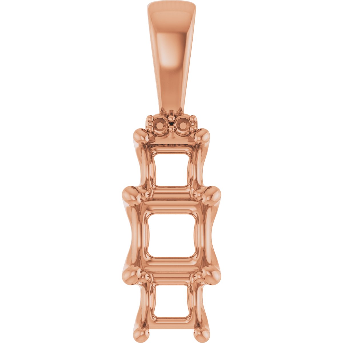 Accented Three-Stone Pendant
