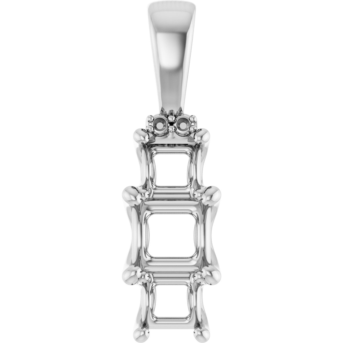 Accented Three-Stone Pendant