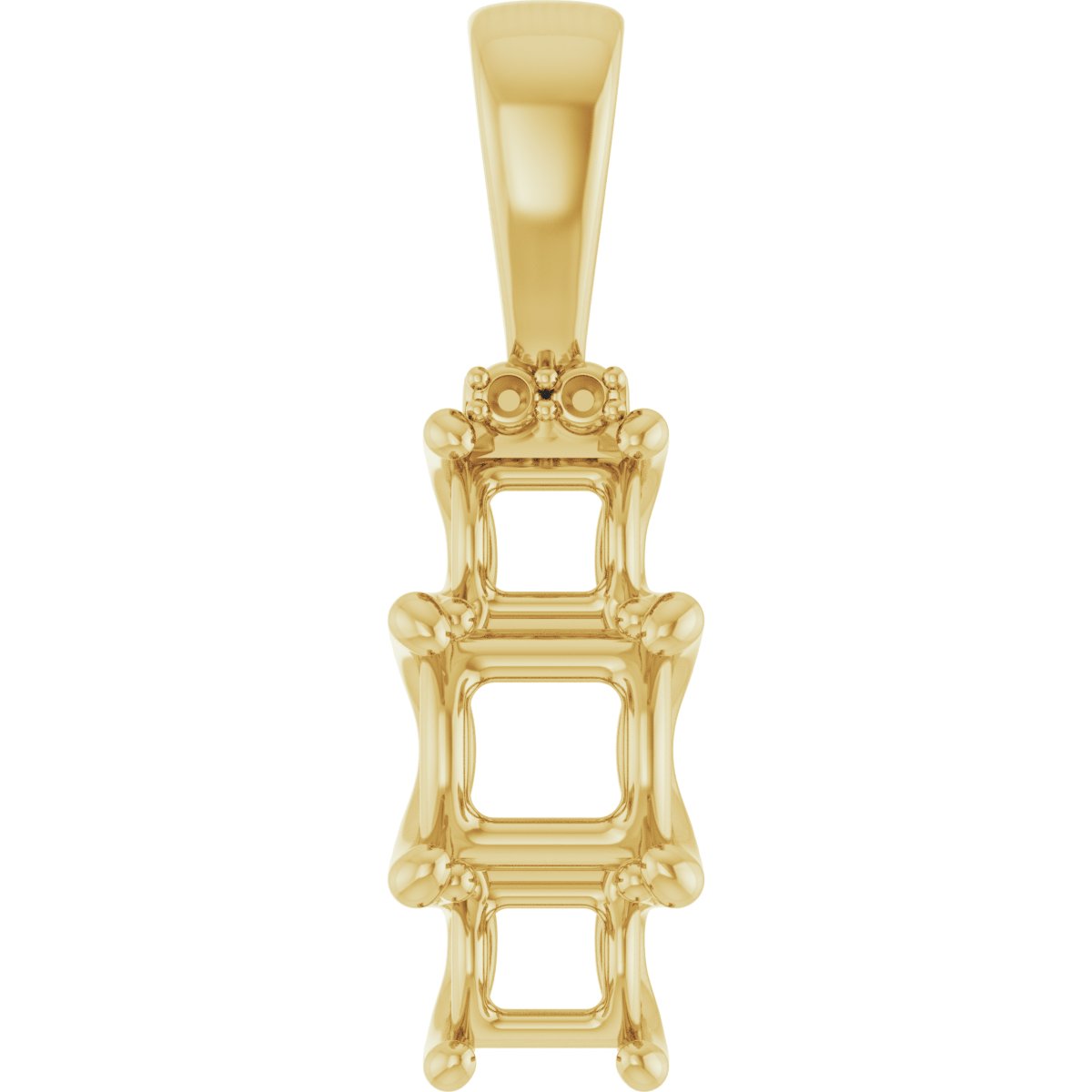 Accented Three-Stone Pendant
