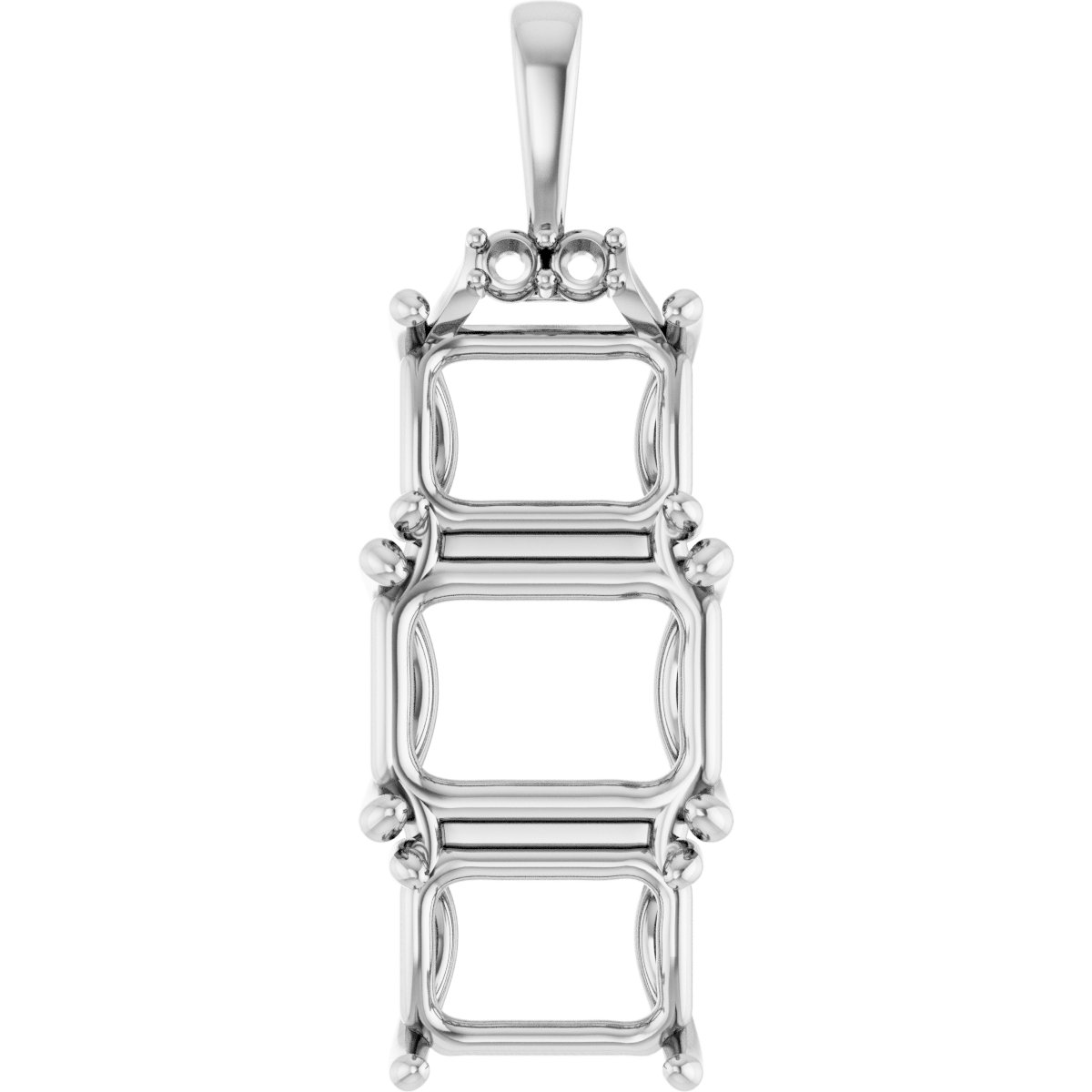 Accented Three-Stone Pendant