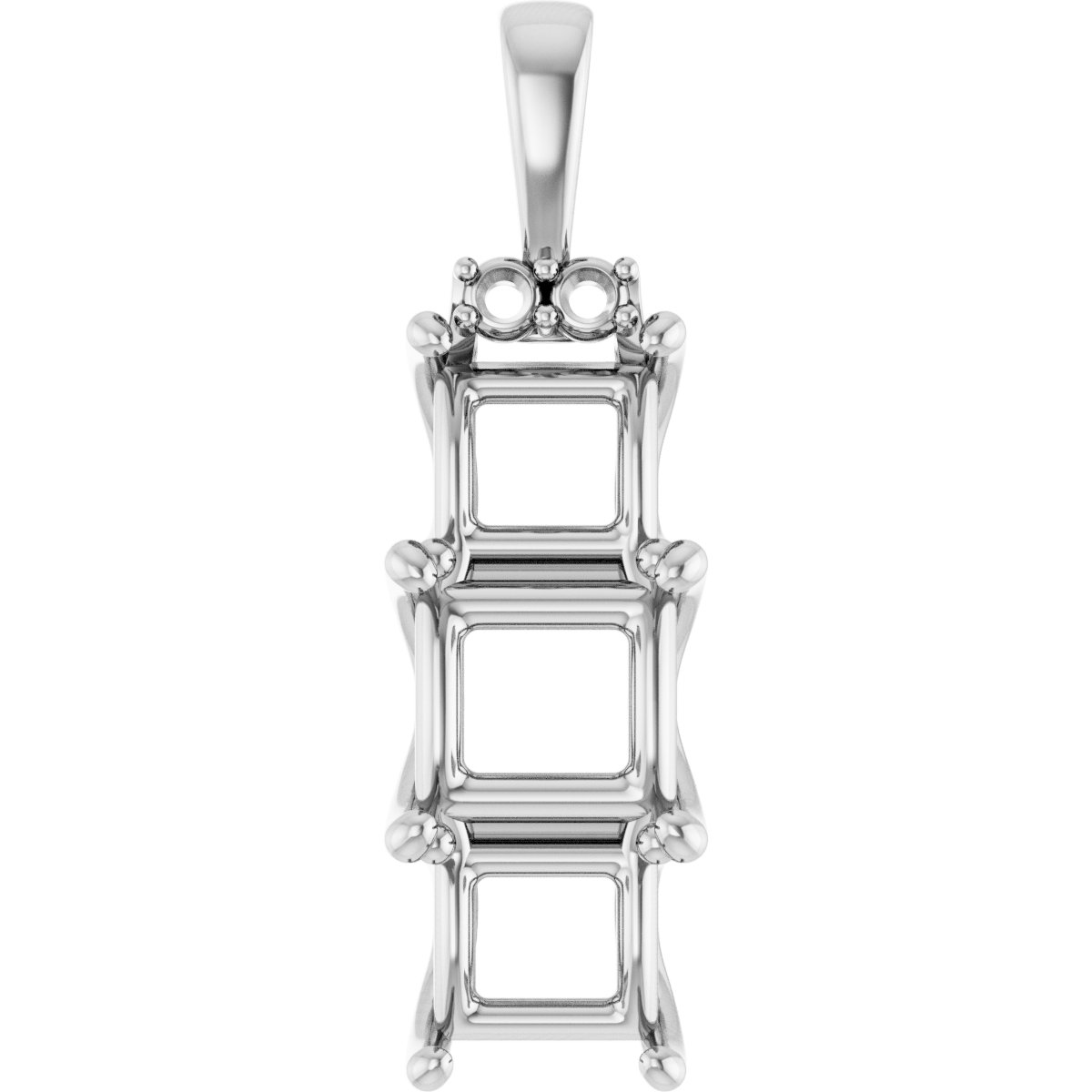 Accented Three-Stone Pendant