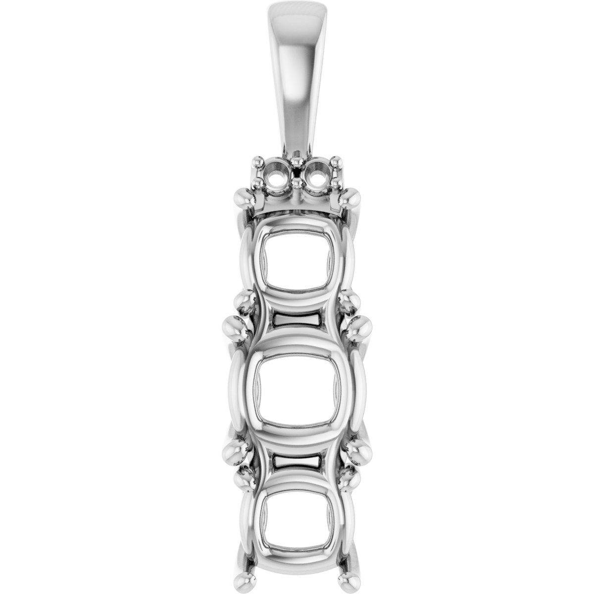 Accented Three-Stone Pendant
