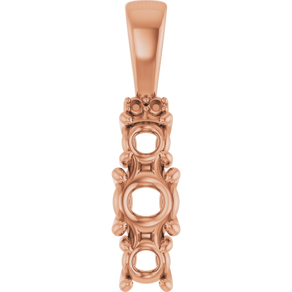 Accented Three-Stone Pendant