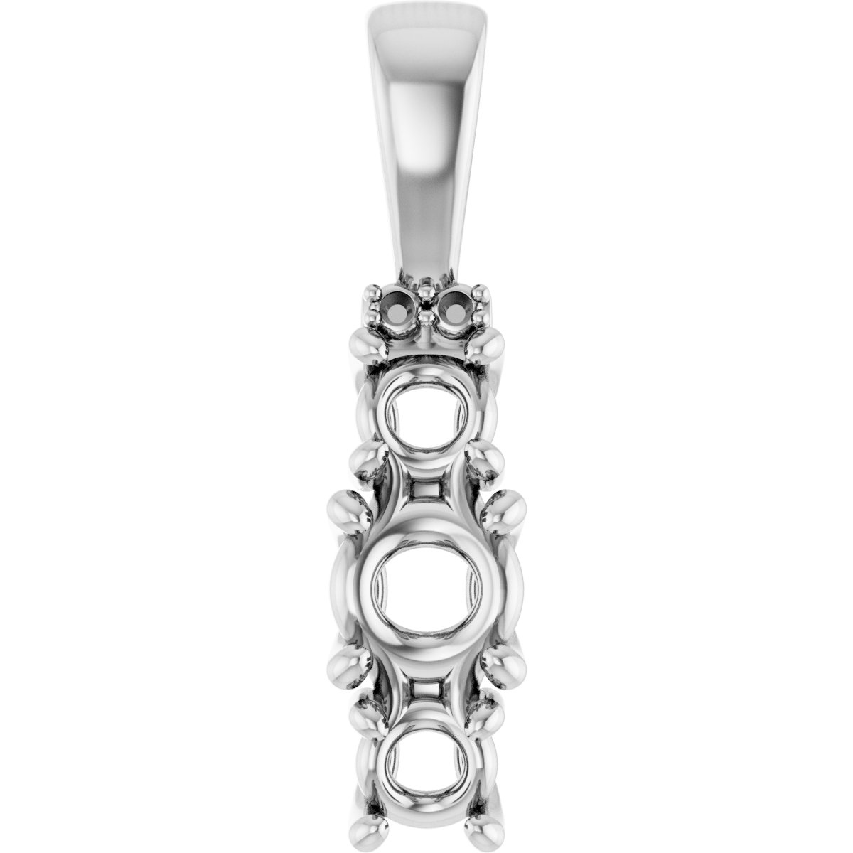 Accented Three-Stone Pendant