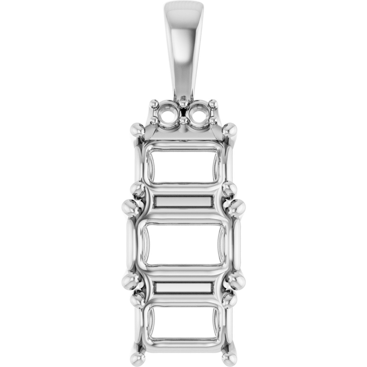 Accented Three-Stone Pendant