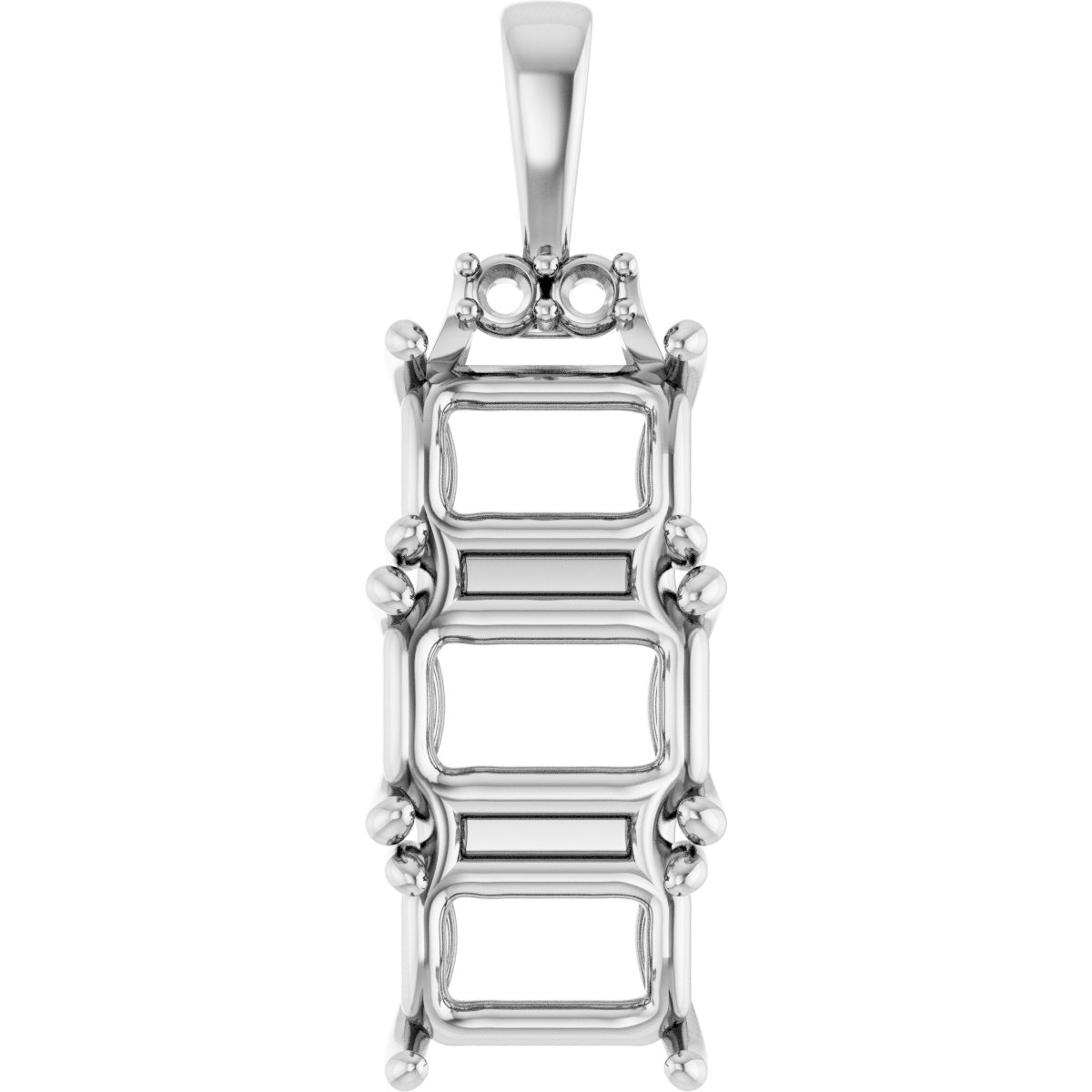Accented Three-Stone Pendant