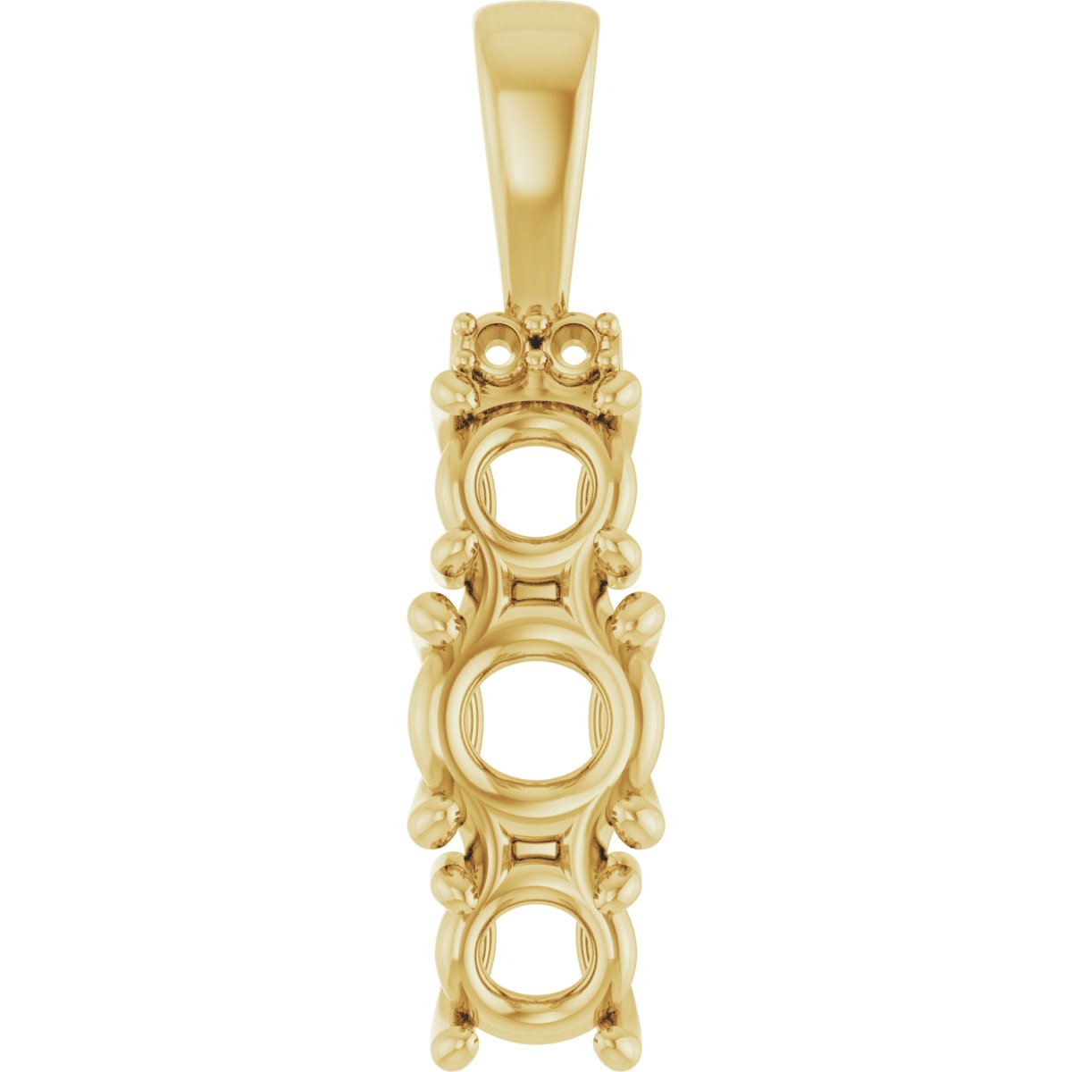 Accented Three-Stone Pendant