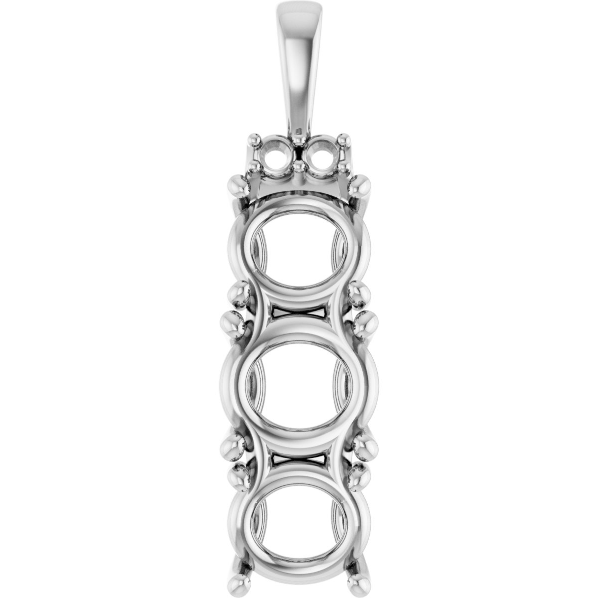 Accented Three-Stone Pendant