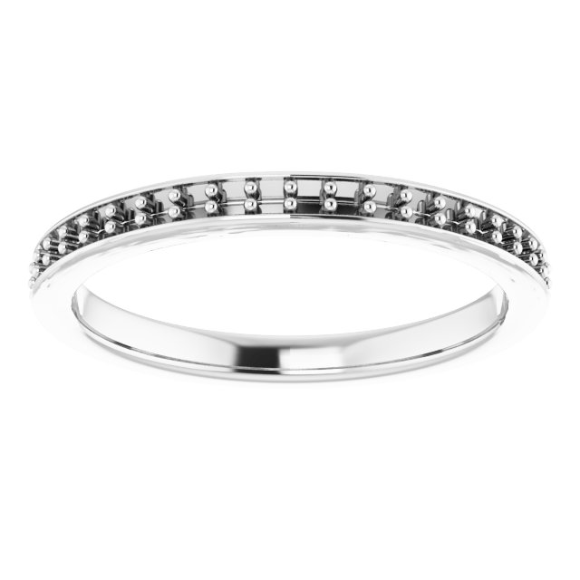 Band Mounting for 9x6 mm Pear Ring view 3