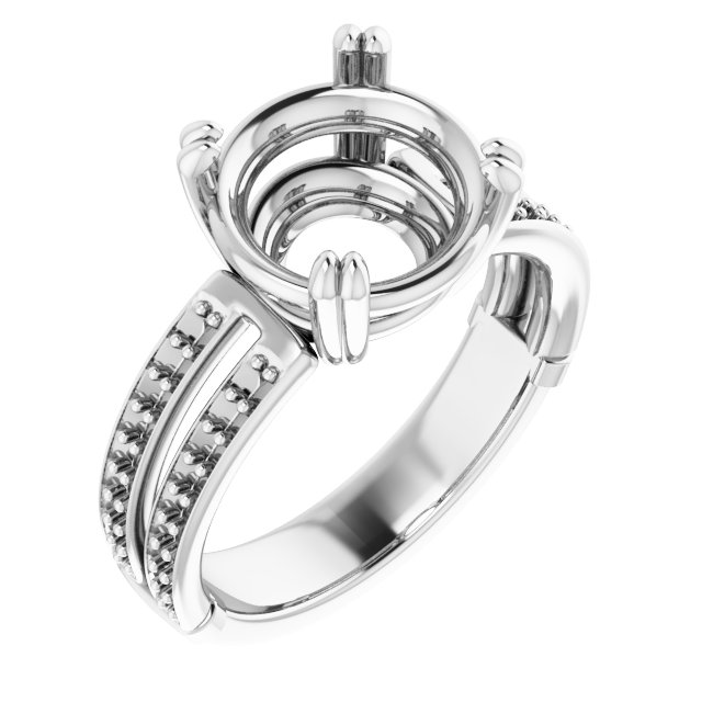 Accented Engagement Ring