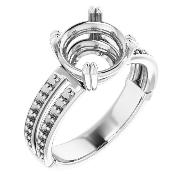 Accented Engagement Ring