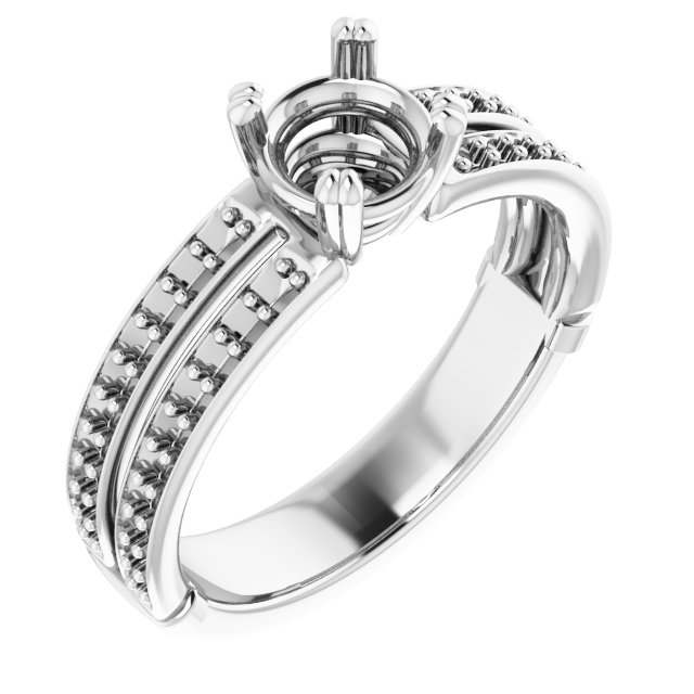 Accented Engagement Ring