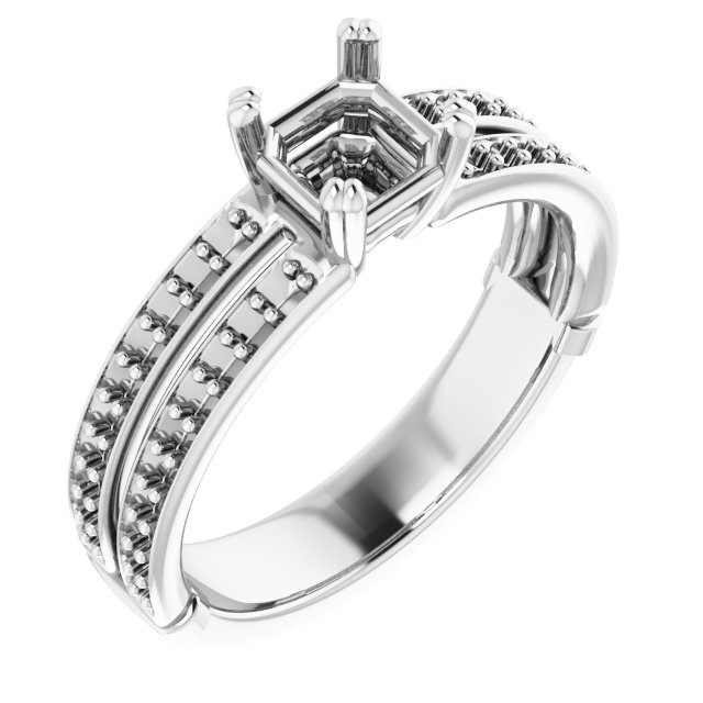 Accented Engagement Ring