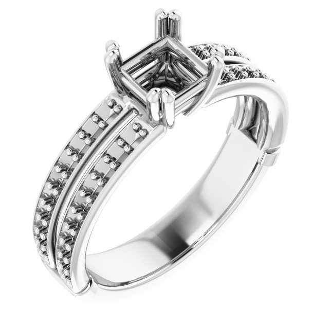 Accented Engagement Ring