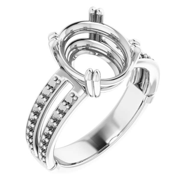 Accented Engagement Ring