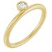 14K Yellow 1/10 CT Diamond Asymmetrical Stackable Ring 