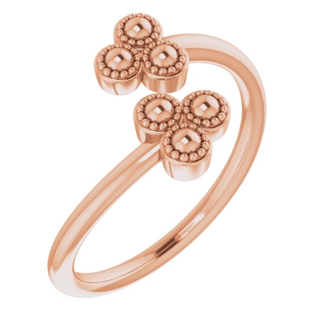 Beaded Negative Space Ring