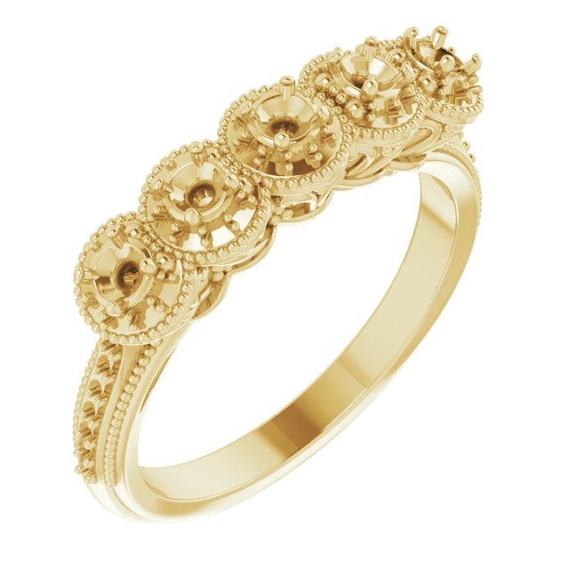 14K Yellow 1/2 CTW Natural Diamond Anniversary Band