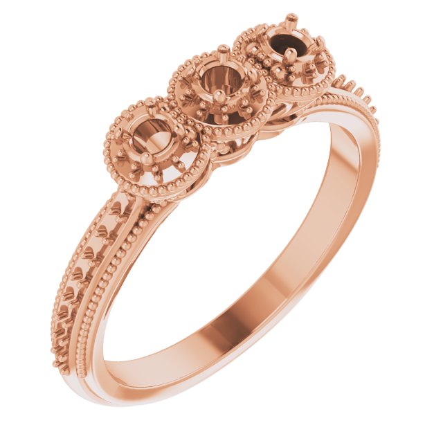 14K Rose .375 CTW Diamond Anniversary Band Ref 12938312