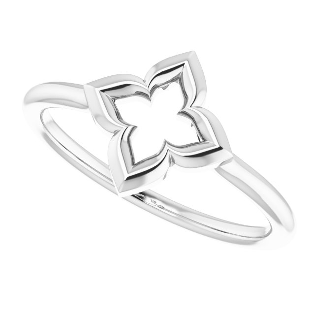 Sterling Silver Clover Ring