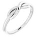 Sterling Silver Infinity-Style Ring 