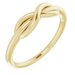 14K Yellow Infinity-Inspired Ring