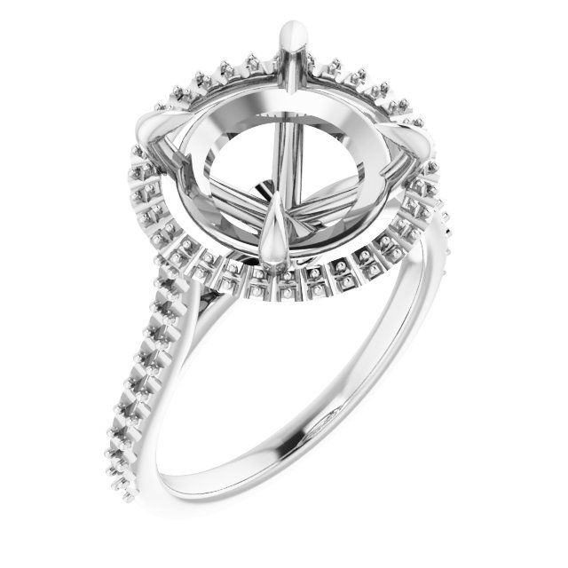 Halo-Style Engagement Ring