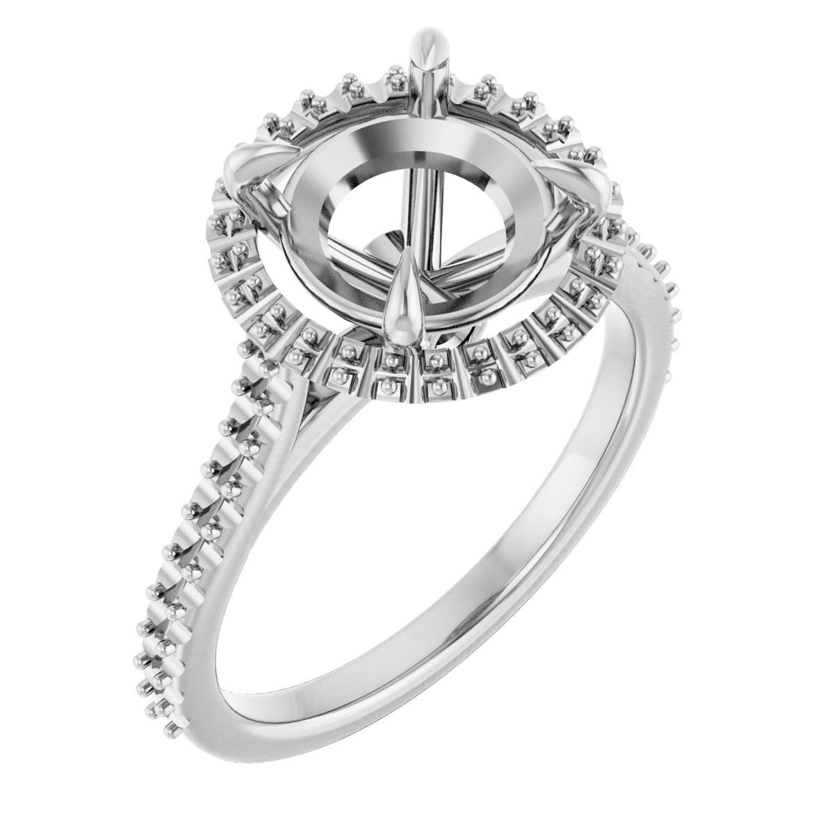 Halo-Style Engagement Ring