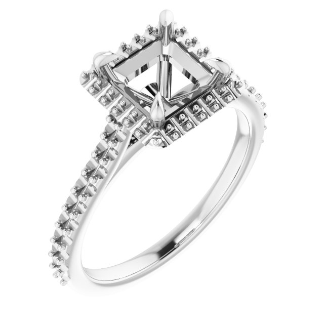 Halo-Style Engagement Ring
