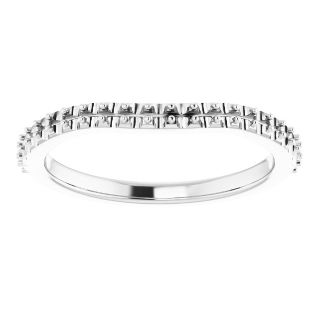 Band Mounting for 7x7 mm Heart Ring view 3