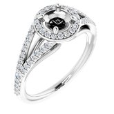 Halo-Style Engagement Ring or Band 