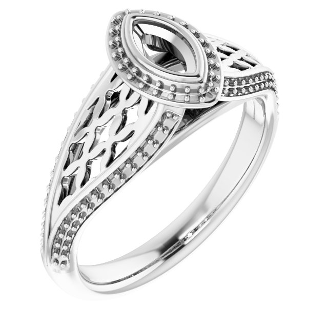 Bezel-Set Halo-Style Ring