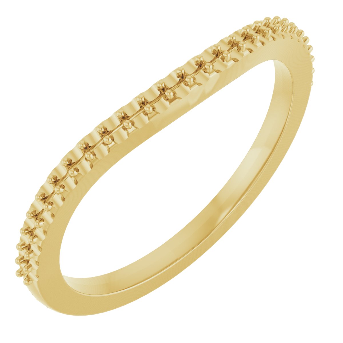 14K Yellow 1/8 CTW Diamond Band 