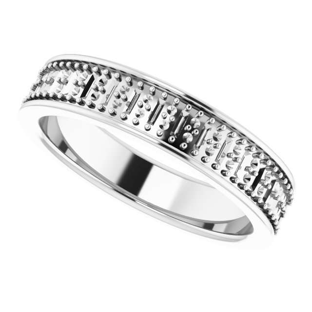 14K White 1/3 CTW Diamond Anniversary Band 