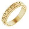 14K Yellow 5 mm Celtic Inspired Band Size 10.5 Ref 13066054
