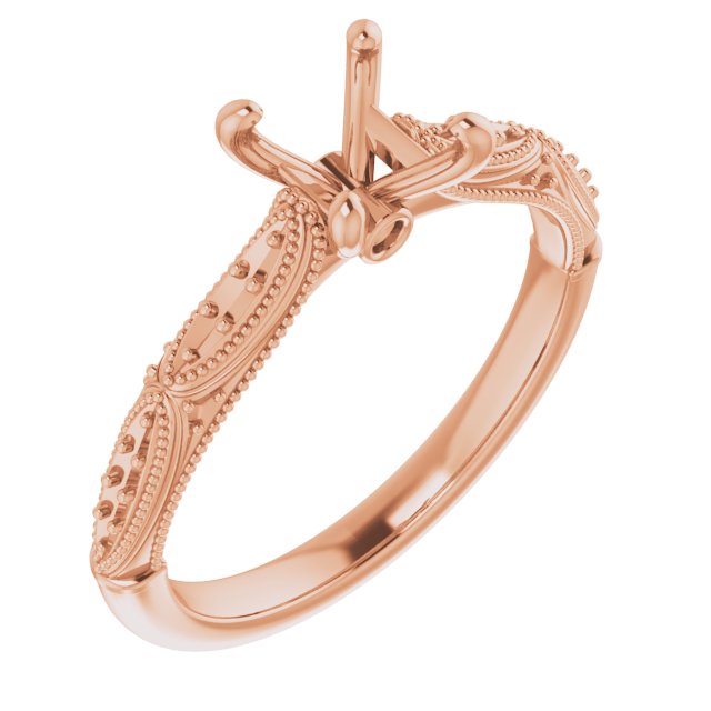 Accented Sculptural Engagement Ring
