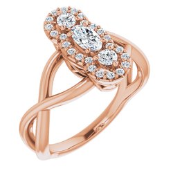 Three-Stone Accented Ring