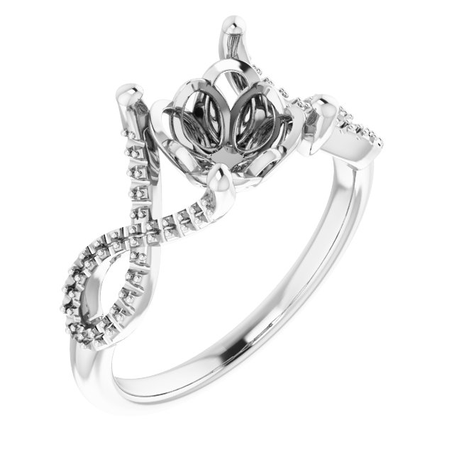 Accented Ribbon Ring