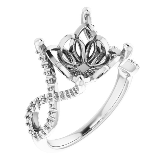 Accented Ribbon Ring