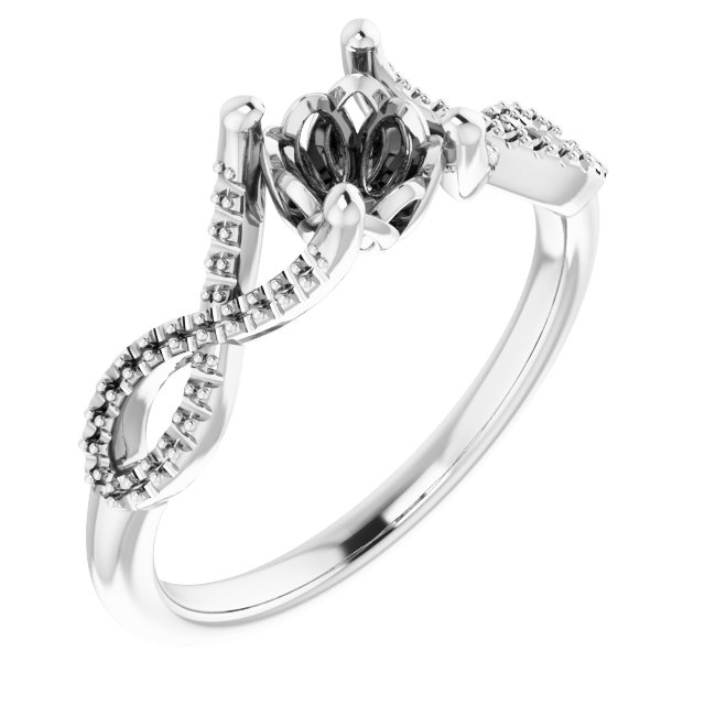 Accented Ribbon Ring