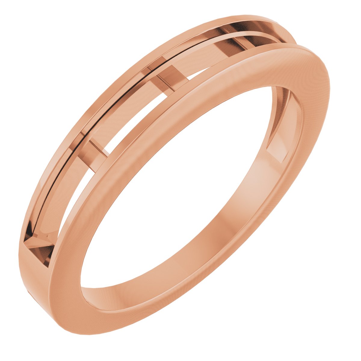 Channel-Set Tapered Anniversary Band