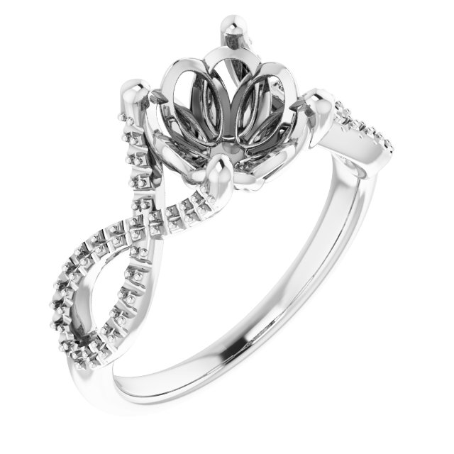 Accented Ribbon Ring