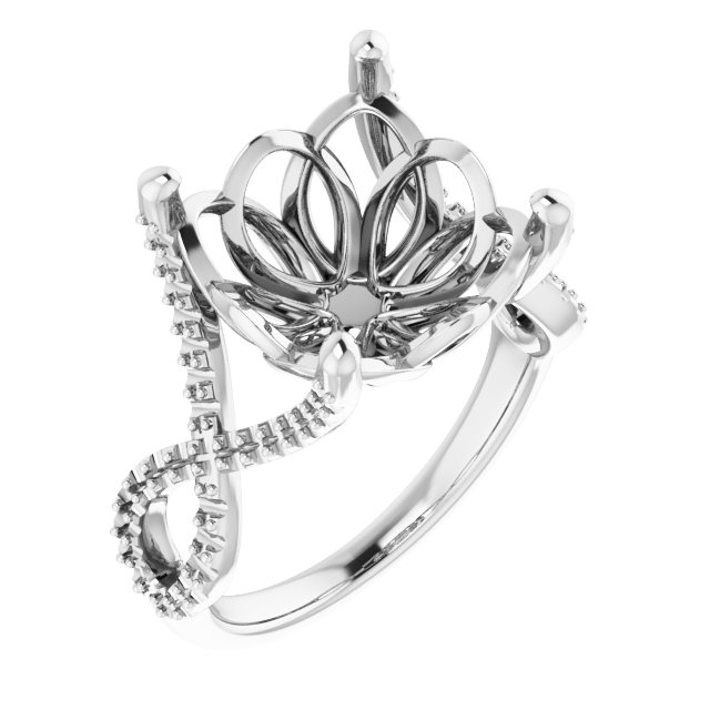 Accented Ribbon Ring