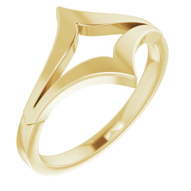 Negative Space V Ring
