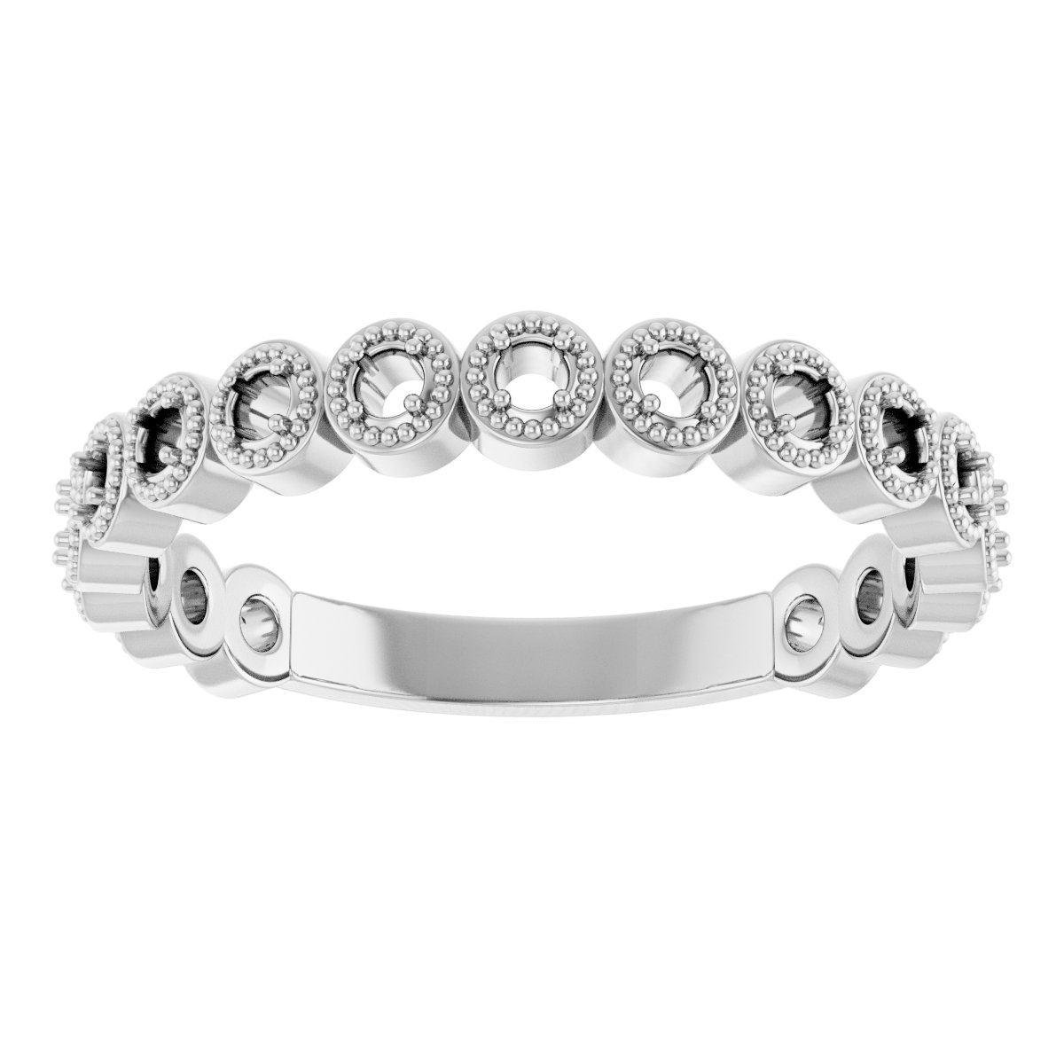 14K White 1/5 CTW Diamond Anniversary Band 