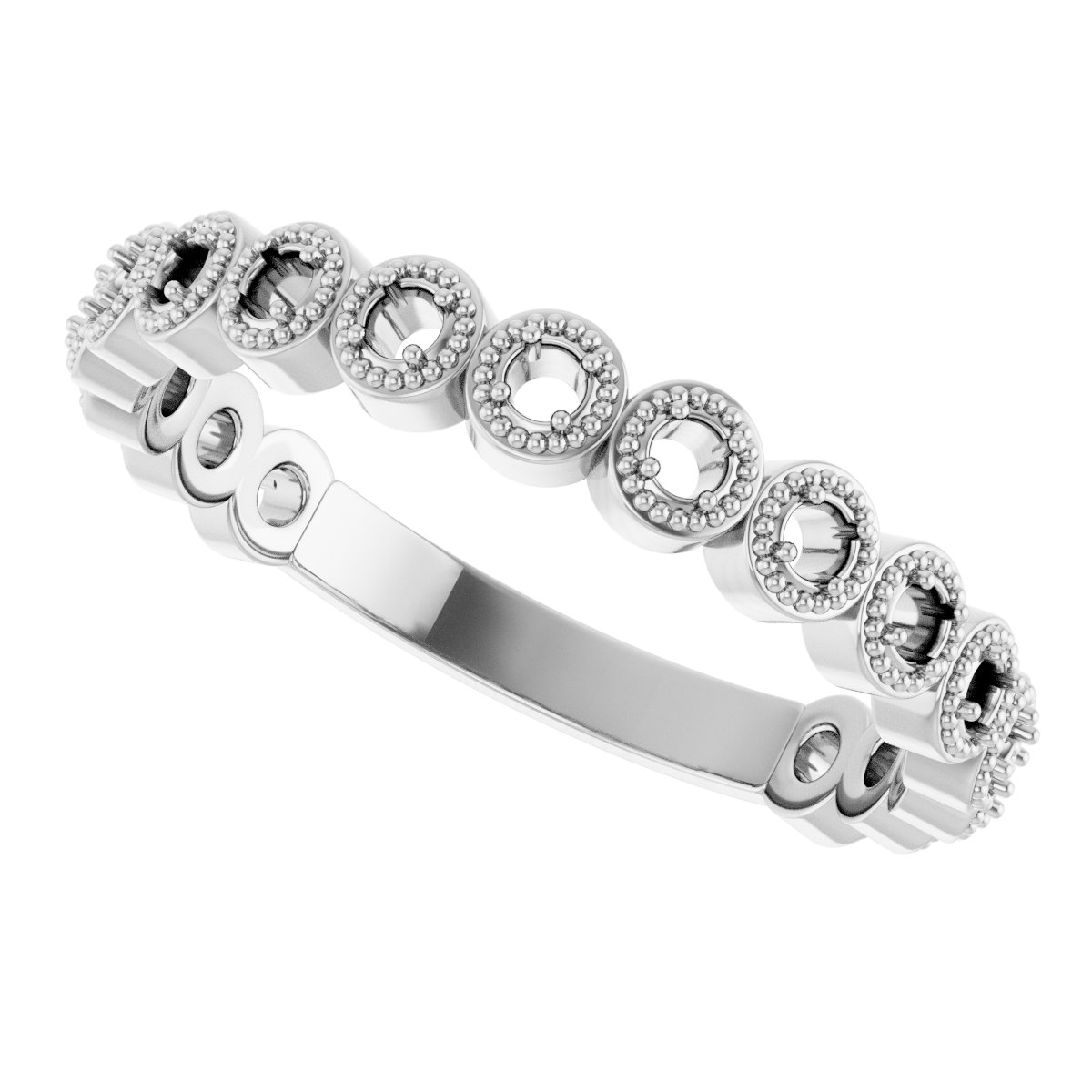 14K White 1/5 CTW Diamond Anniversary Band 